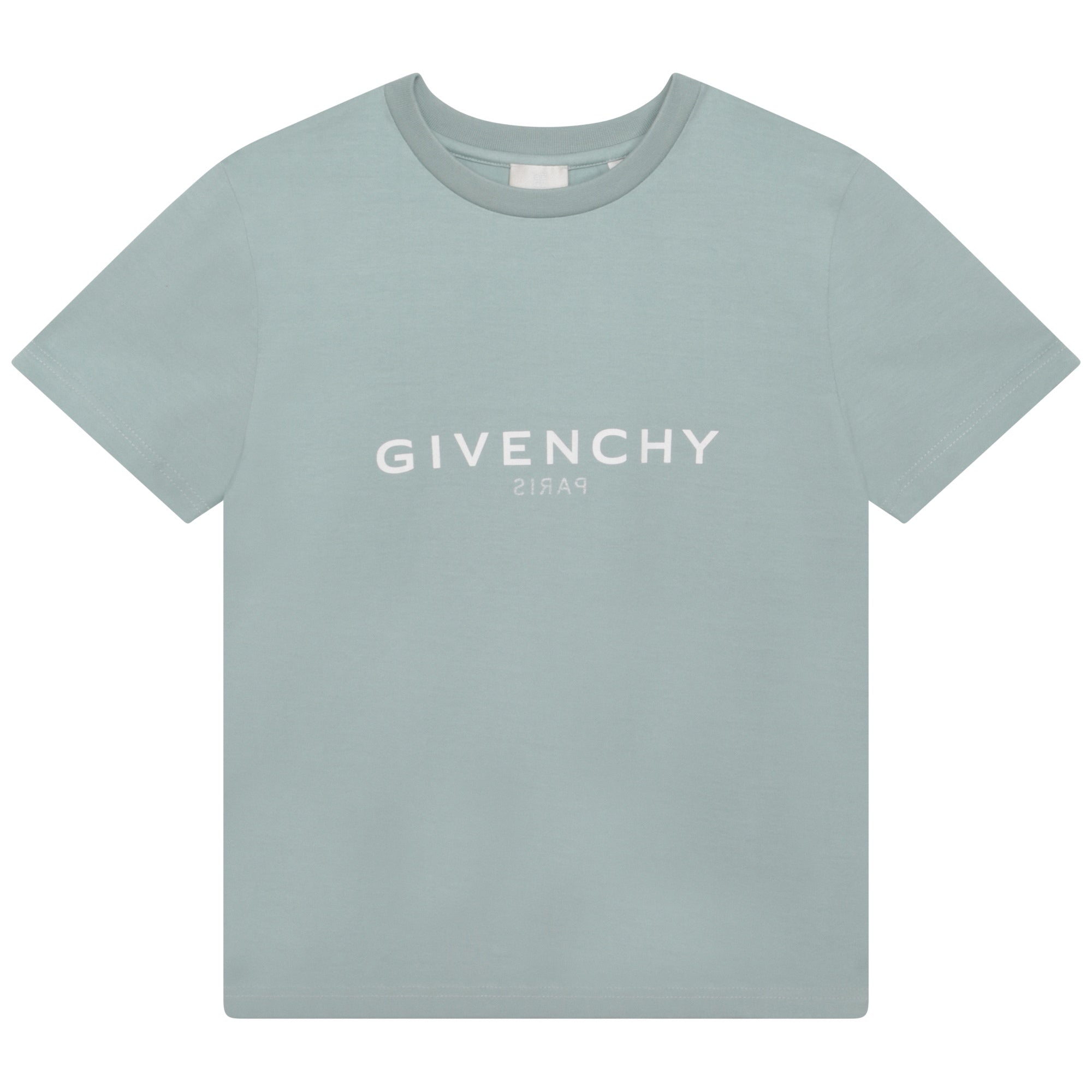 Givenchy Boys Classic Logo T-shirt in Turquoise Blue