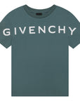 Givenchy Boys Stretched Logo T-shirt in Blue