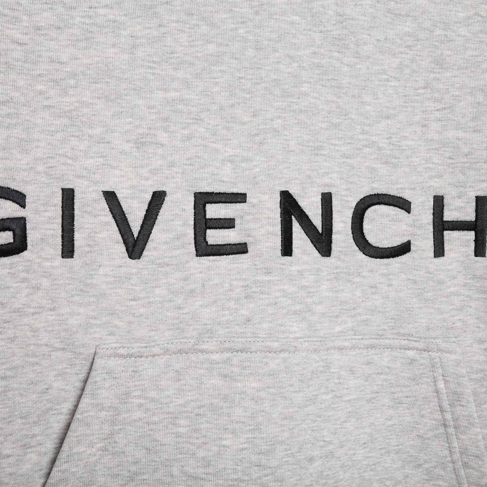 Givenchy Boys Logo Hoodie in Grey