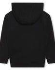 Givenchy Boys Slanted Logo Hoodie in Black