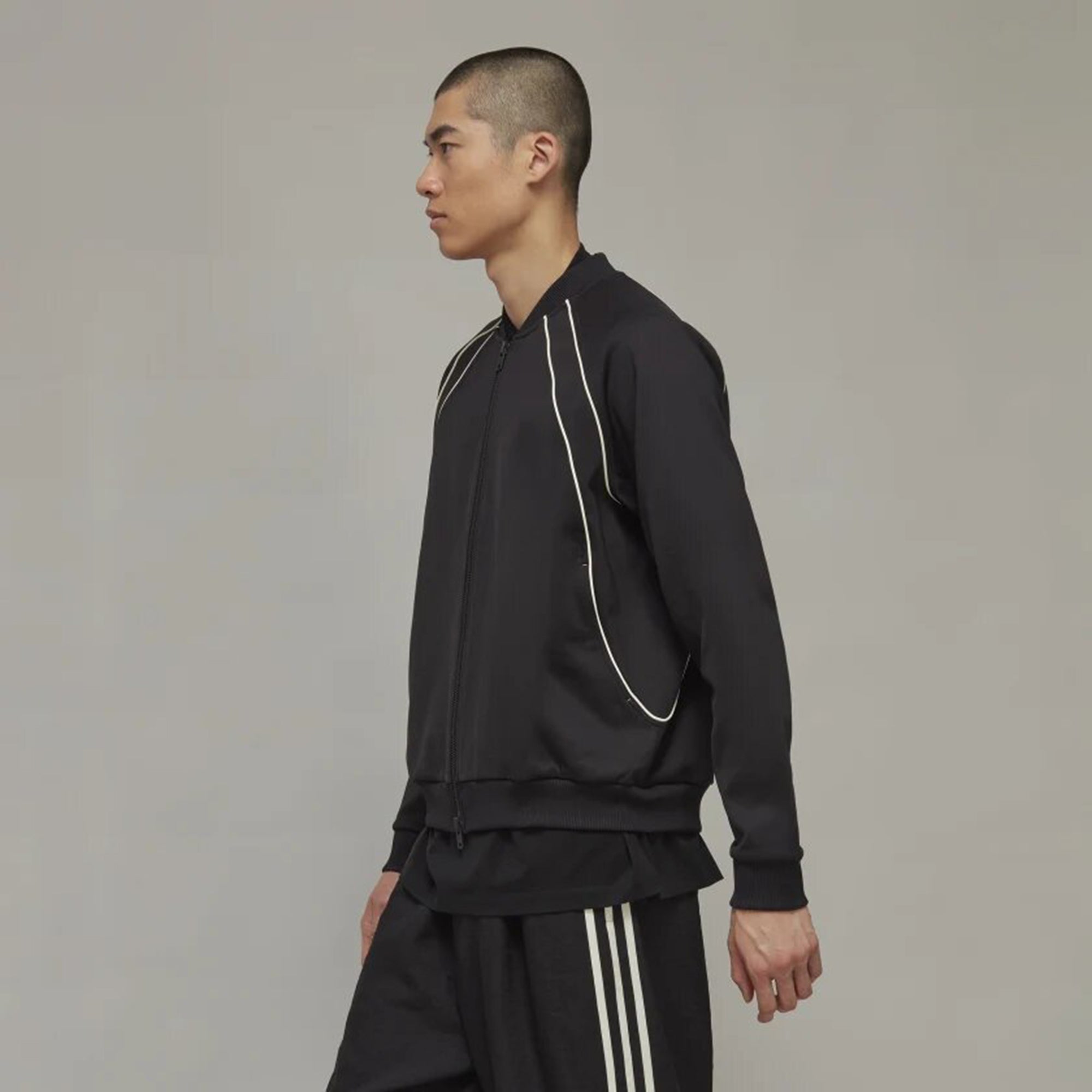 Y-3 Unisex Superstar Zip Top Black