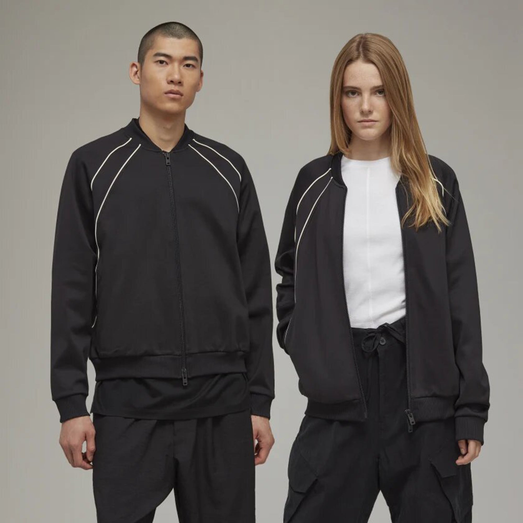 Y-3 Unisex Superstar Zip Top Black