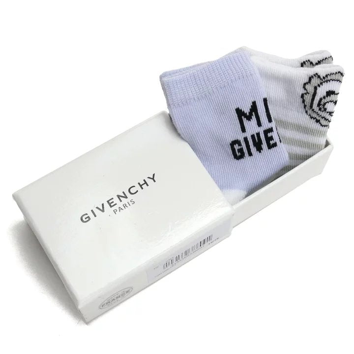 Givenchy Baby Girls Lion Logo Socks in White