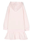 Moschino Girls Couture Logo Hooded Dress in Pink