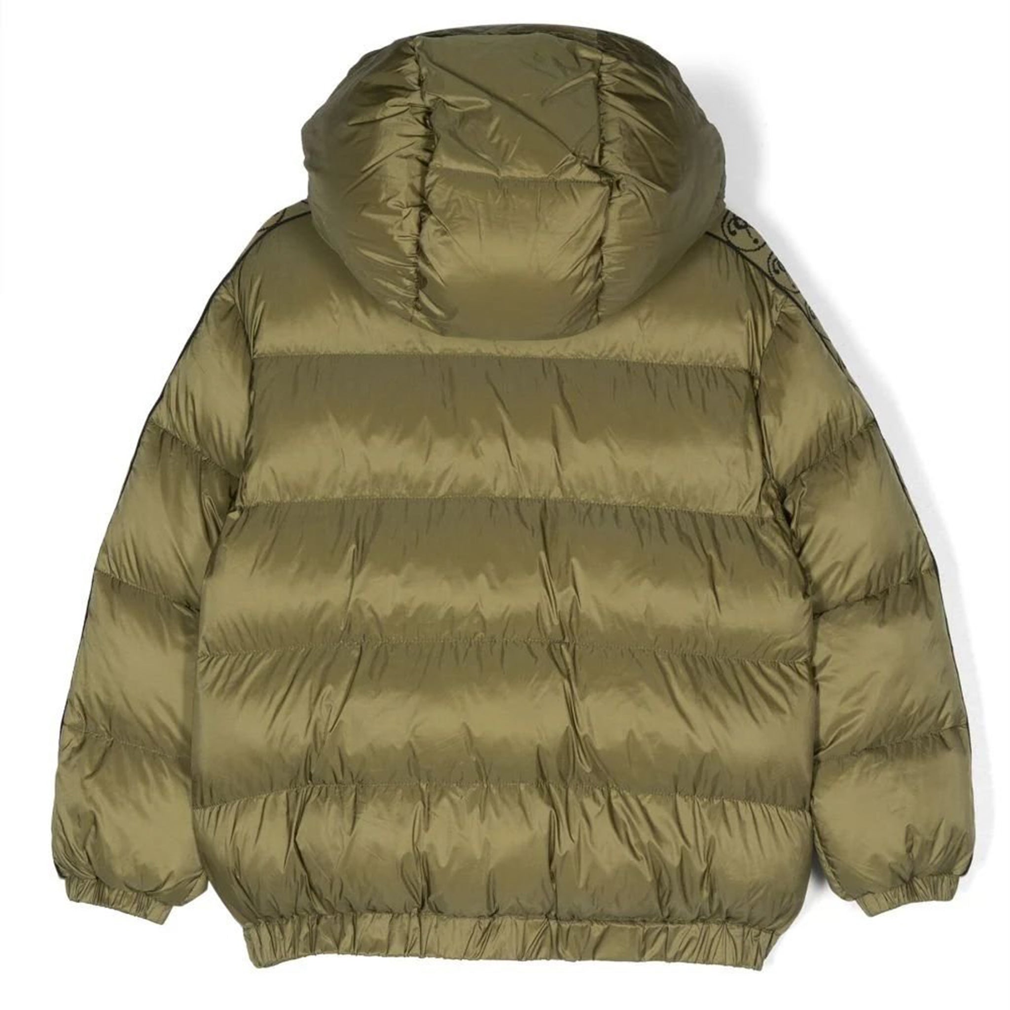 Moschino Tape Logo Jacket in Olive Green