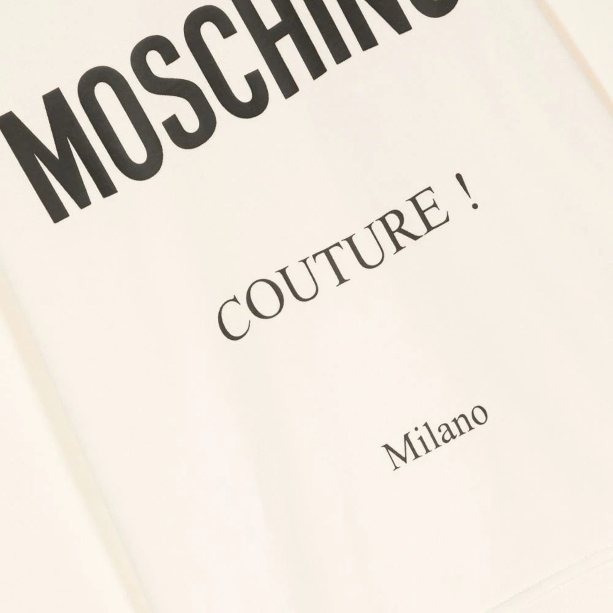Moschino Girls Couture Logo Sweater in Cream