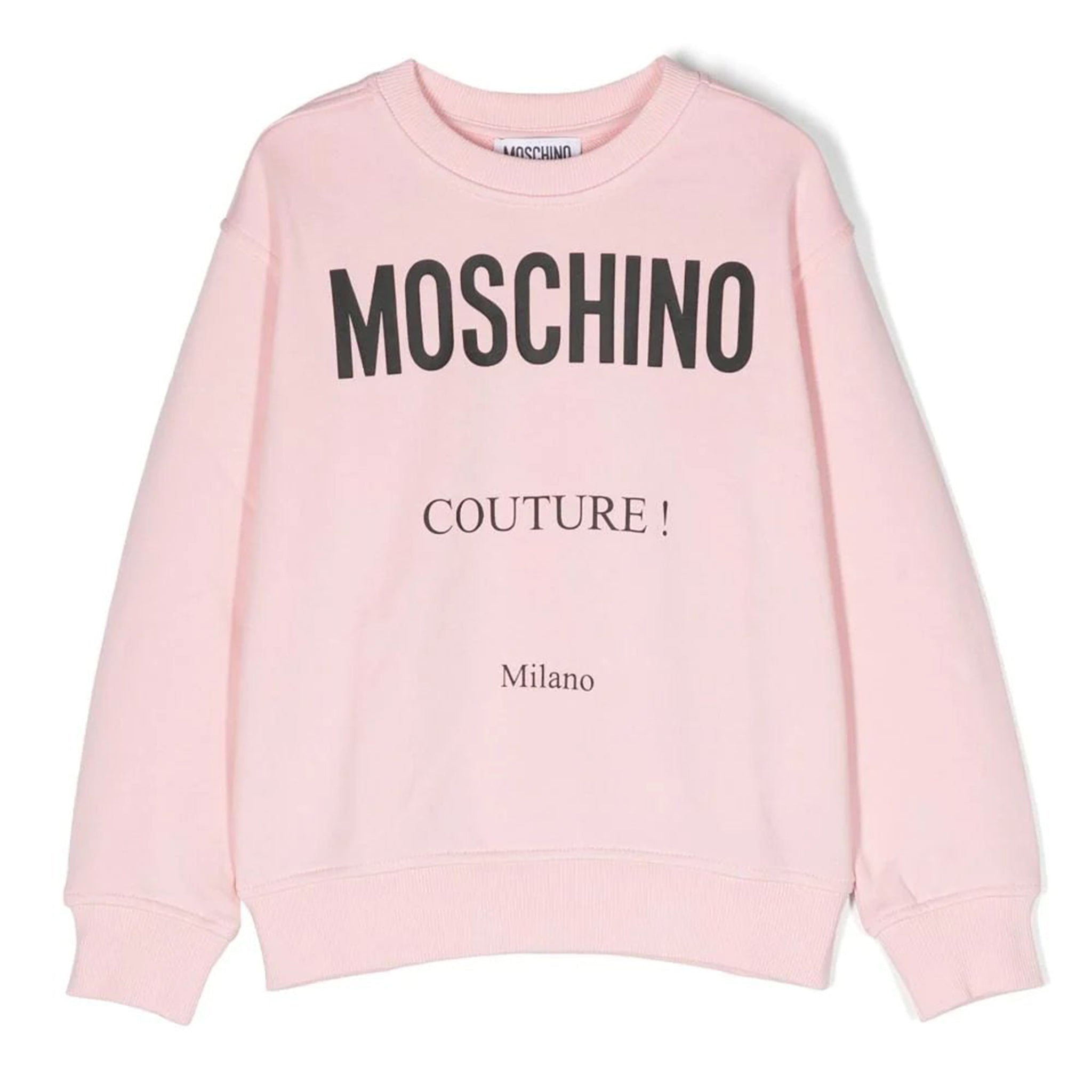 Moschino Girls Couture Logo Sweater in Pink