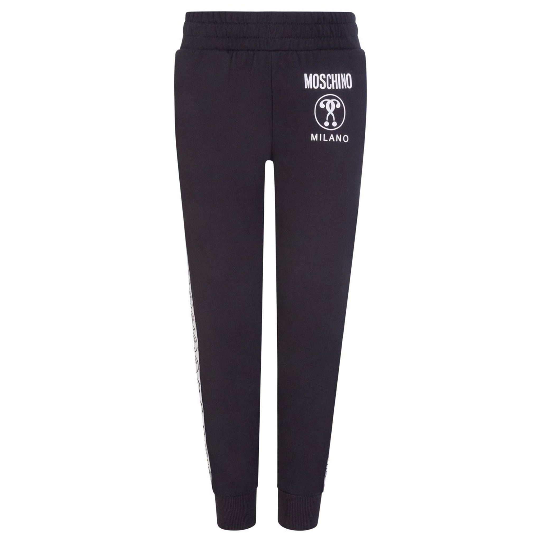 Moschino Boys Tape Logo Joggers in Black