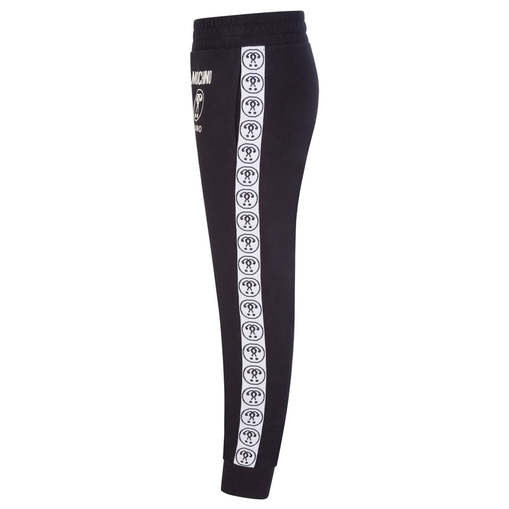 Moschino Boys Tape Logo Joggers in Black