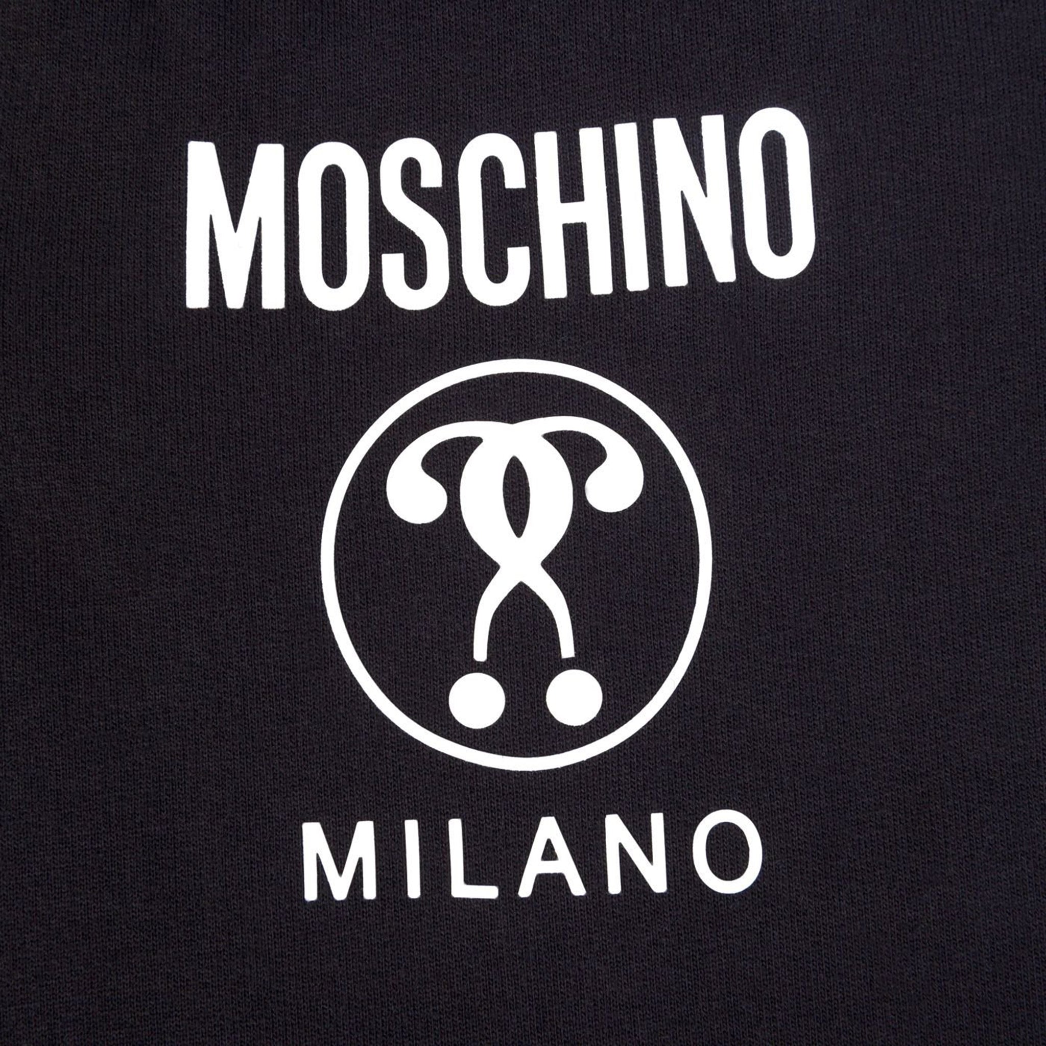 Moschino Boys Tape Logo Joggers in Black