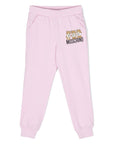 Moschino Girls Teddy Logo Joggers in Pink