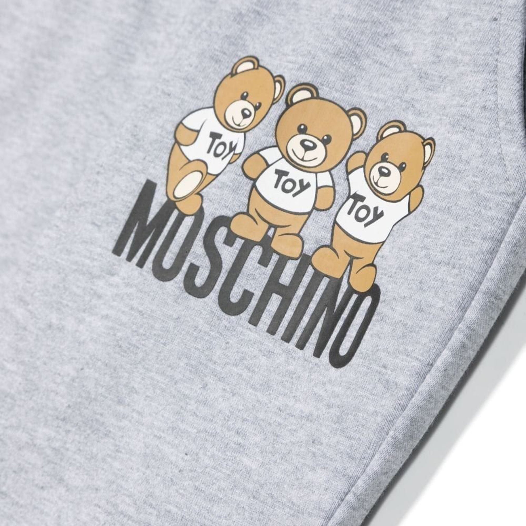 Moschino Boys Teddy Logo Joggers in Grey