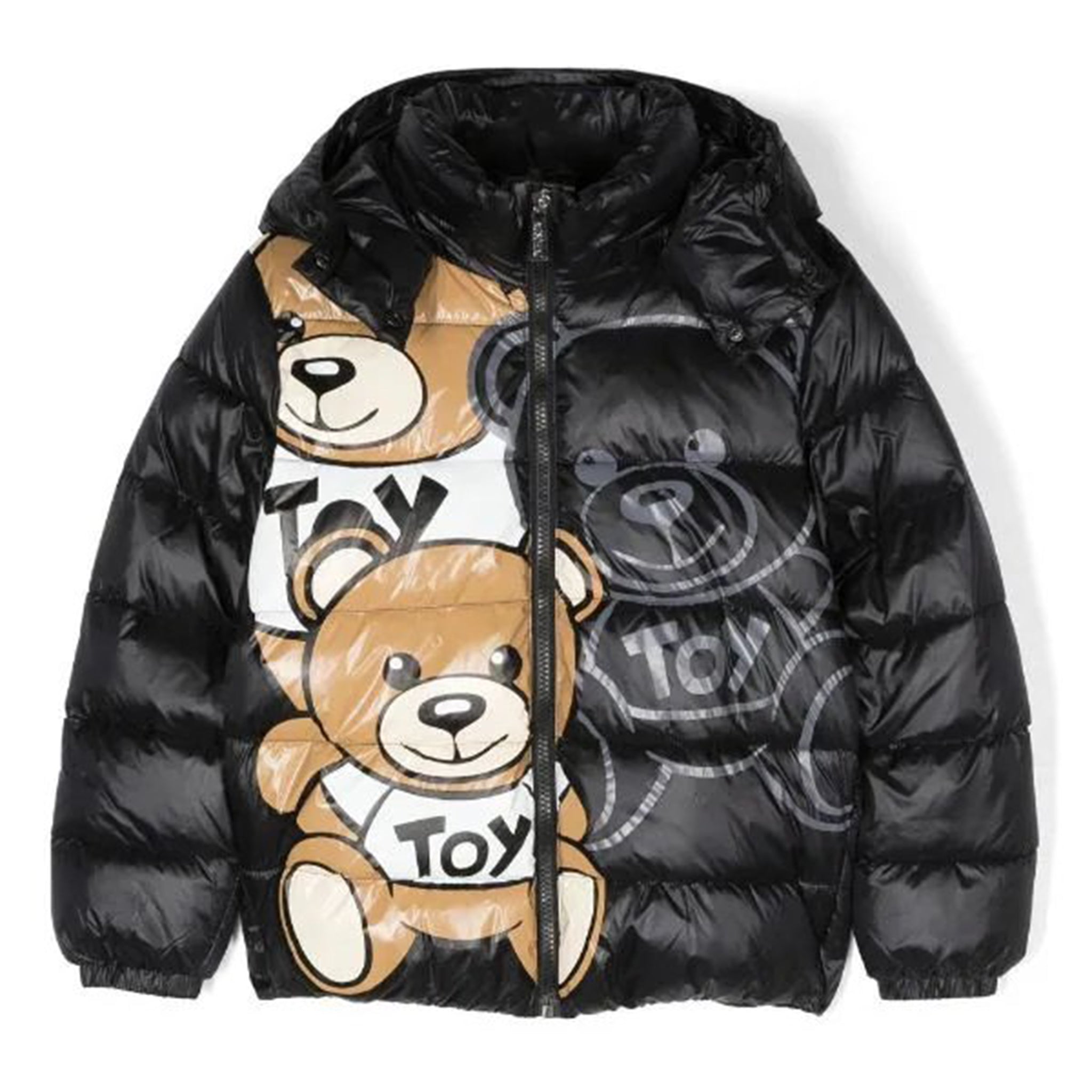 Moschino Unisex Teddy Logo Jacket in Black