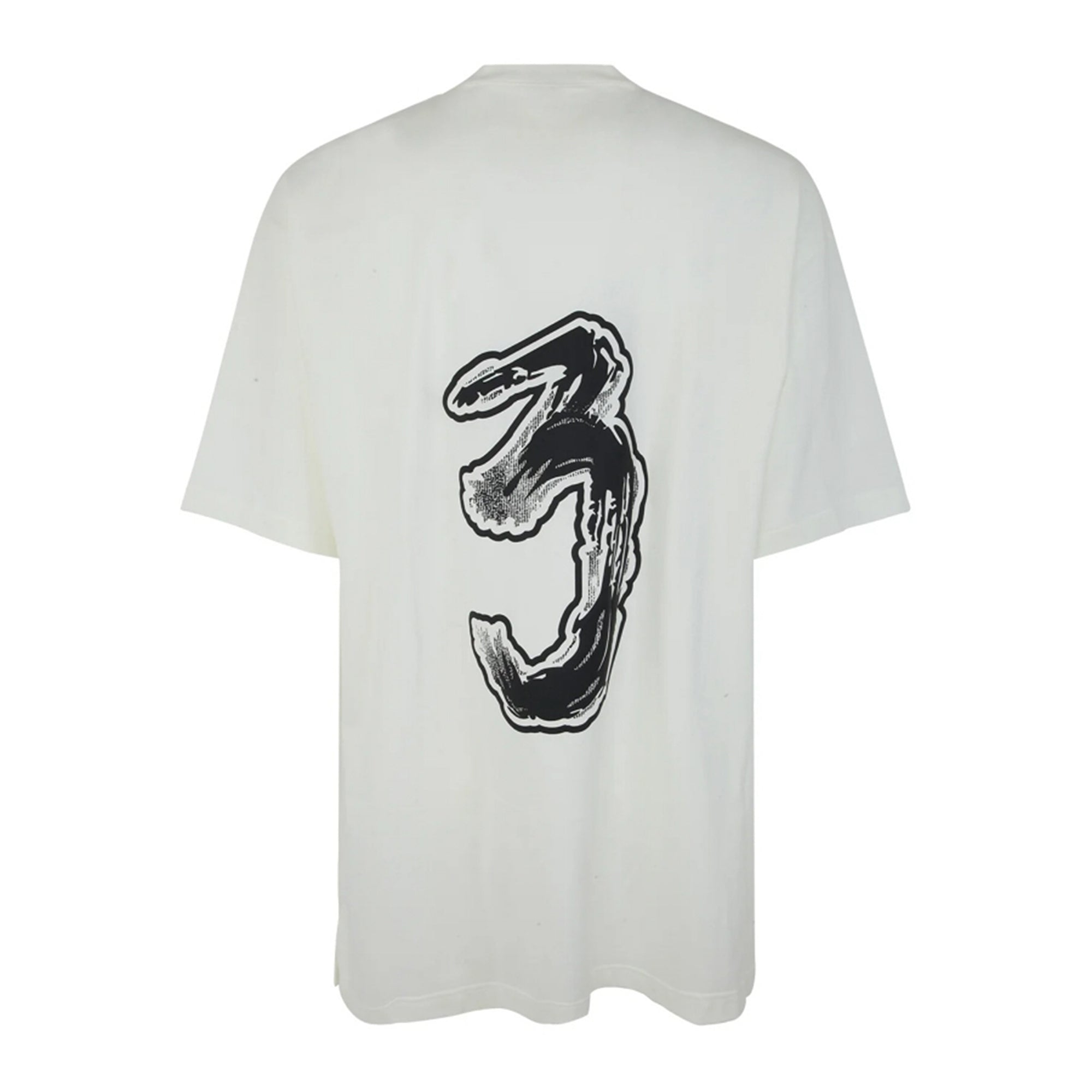 Y-3 Mens Graphic Logo T-shirt White