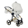 Junama  Fluo Individual 3 in 1 Travel System - White/Gold