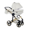 Junama  Fluo Individual 3 in 1 Travel System - White/Gold