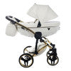 Junama  Fluo Individual 3 in 1 Travel System - White/Gold