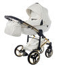 Junama  Fluo Individual 3 in 1 Travel System - White/Gold