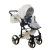 Junama  Fluo Individual 3 in 1 Travel System - White/Gold
