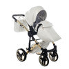 Junama  Fluo Individual 3 in 1 Travel System - White/Gold