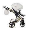 Junama  Fluo Individual 3 in 1 Travel System - White/Gold
