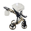 Junama  Fluo Individual 3 in 1 Travel System - White/Gold