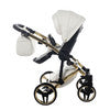 Junama  Fluo Individual 3 in 1 Travel System - White/Gold