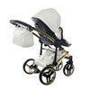 Junama  Fluo Individual 3 in 1 Travel System - White/Gold
