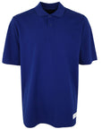 Y-3 Unisex Short Sleeve Polo Shirt Blue
