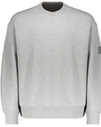 Y-3 Mens Organic Terry Crew Neck Sweater Grey