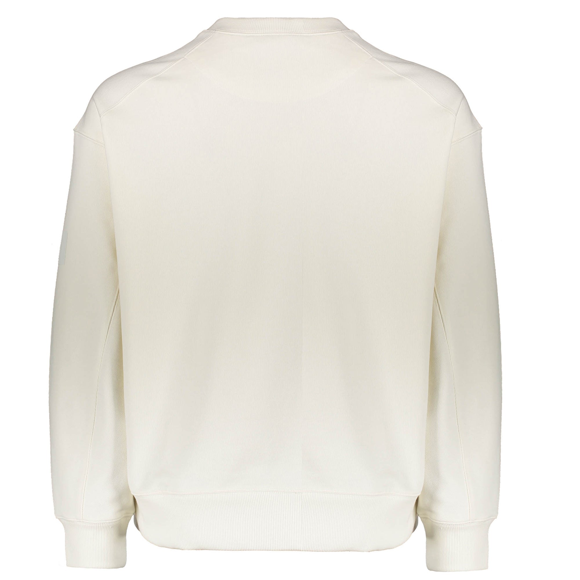 Y-3 Mens Organic Cotton Terry Crew Sweater White