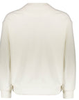 Y-3 Mens Organic Cotton Terry Crew Sweater White