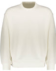 Y-3 Mens Organic Cotton Terry Crew Sweater White