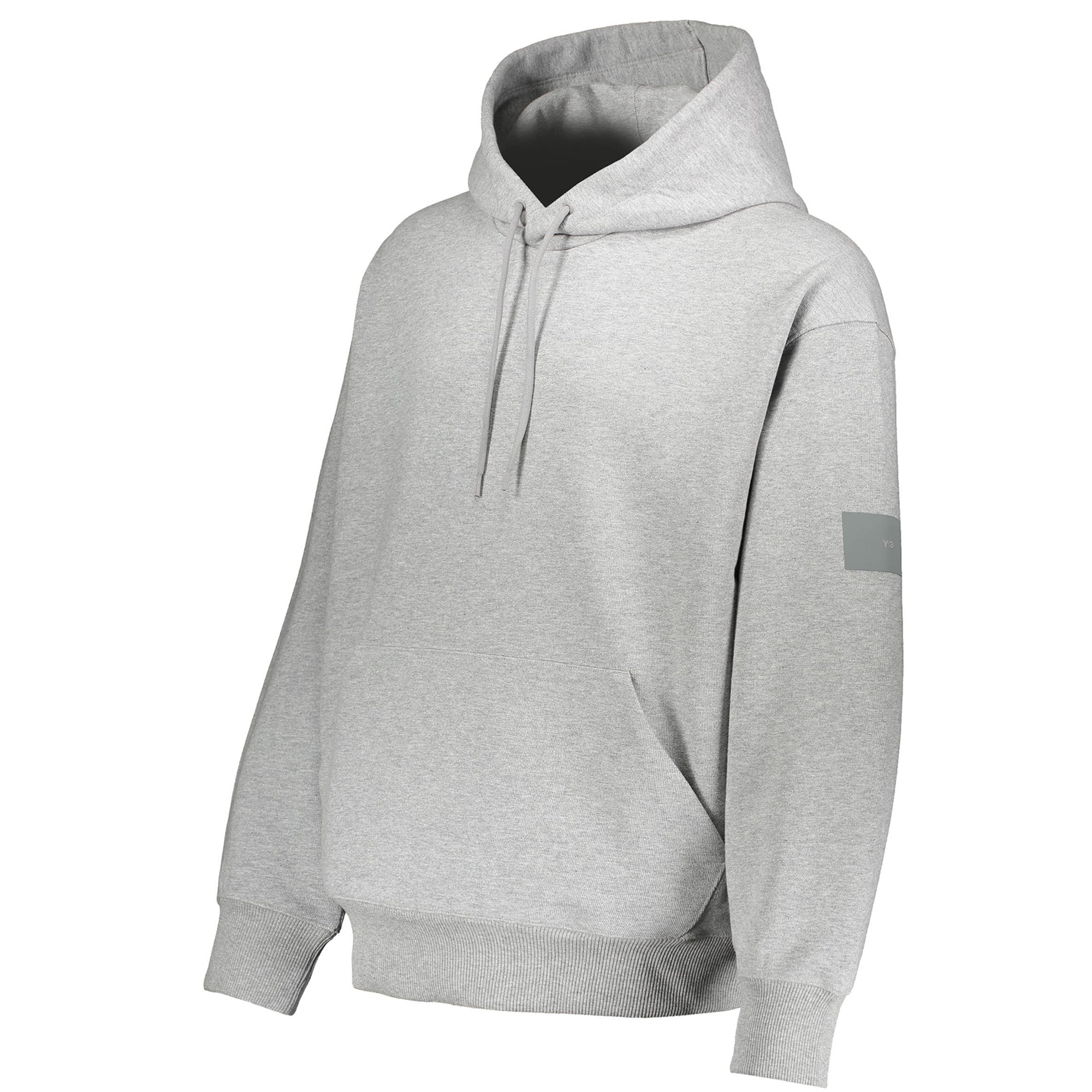 Y-3 Mens Organic Cotton Terry Hoodie Grey