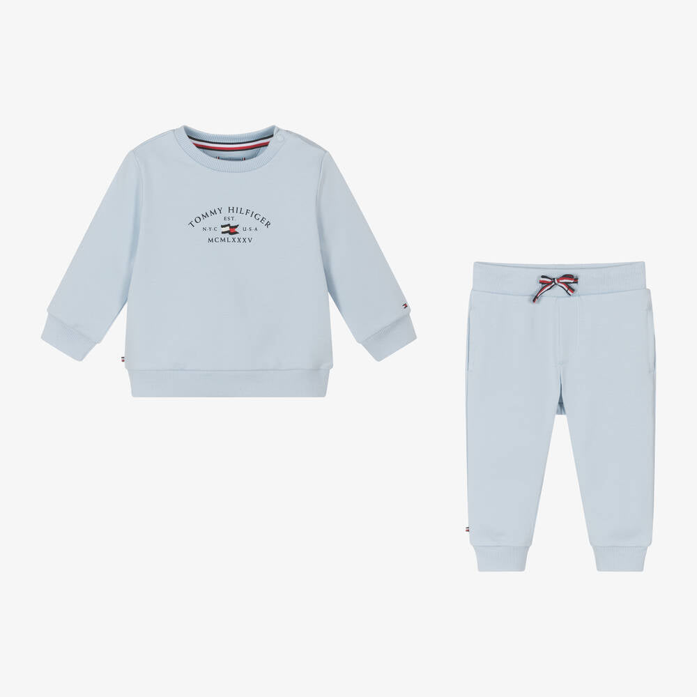 Tommy Hilfiger Baby Boy Logo Tracksuit Blue