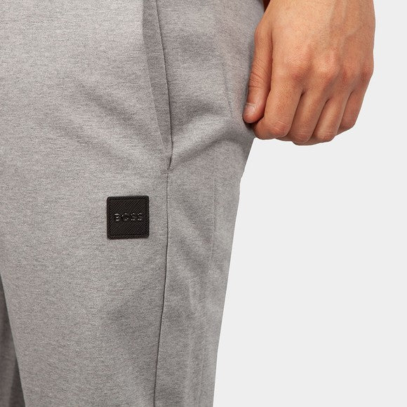 Boss Mens Plaque Joggers Grey