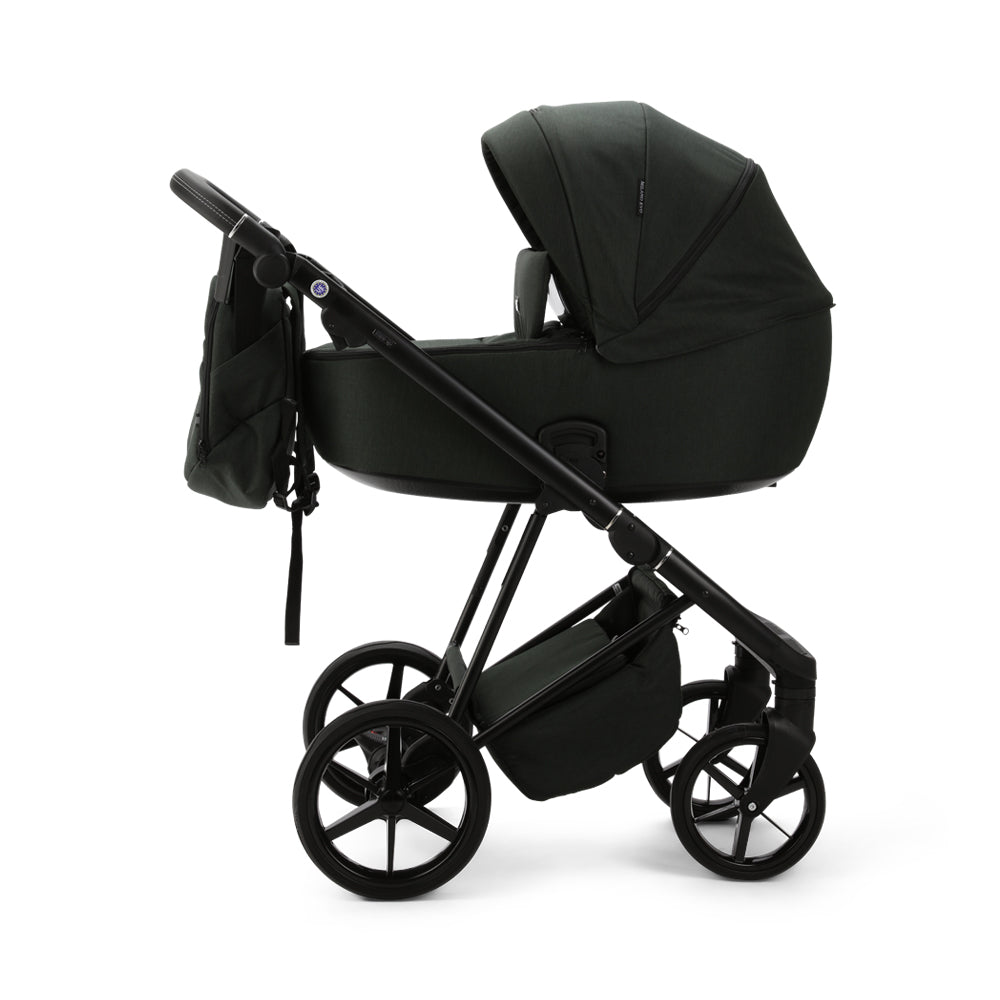 Milano Evo Green- Chassis, Carry Cot, Seat Unit &amp; Accessories