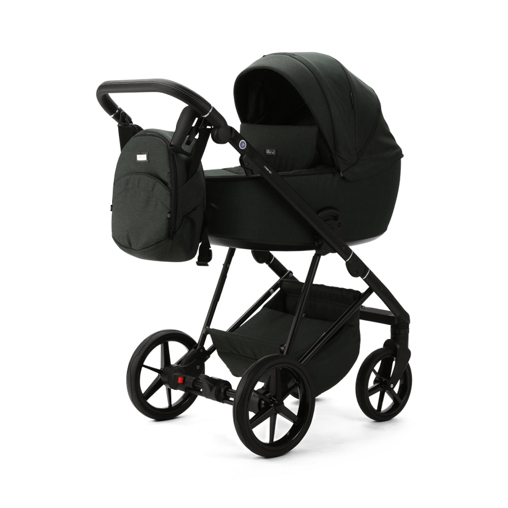 Milano Evo Green- Chassis, Carry Cot, Seat Unit &amp; Accessories