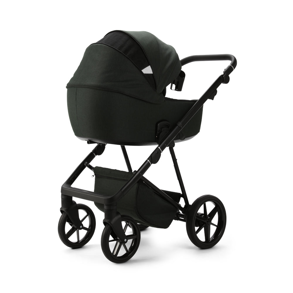 Milano Evo Green- Chassis, Carry Cot, Seat Unit &amp; Accessories