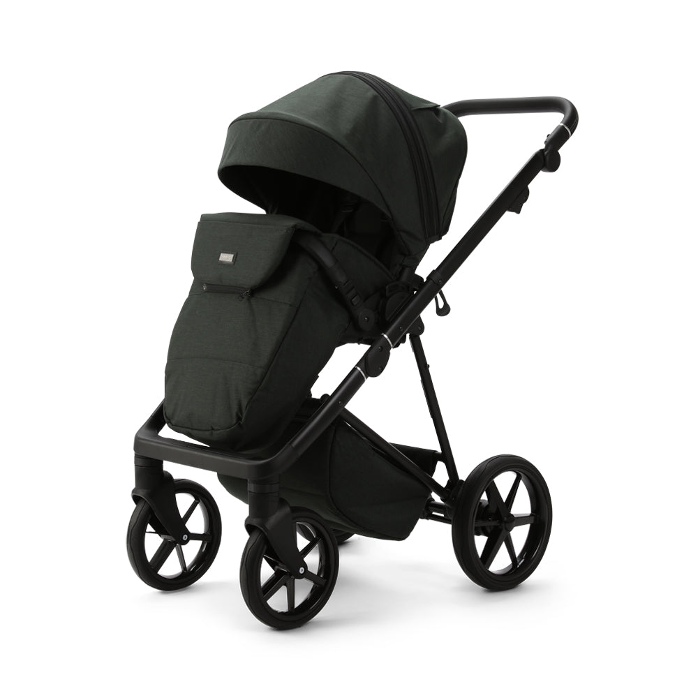 Milano Evo Green- Chassis, Carry Cot, Seat Unit &amp; Accessories