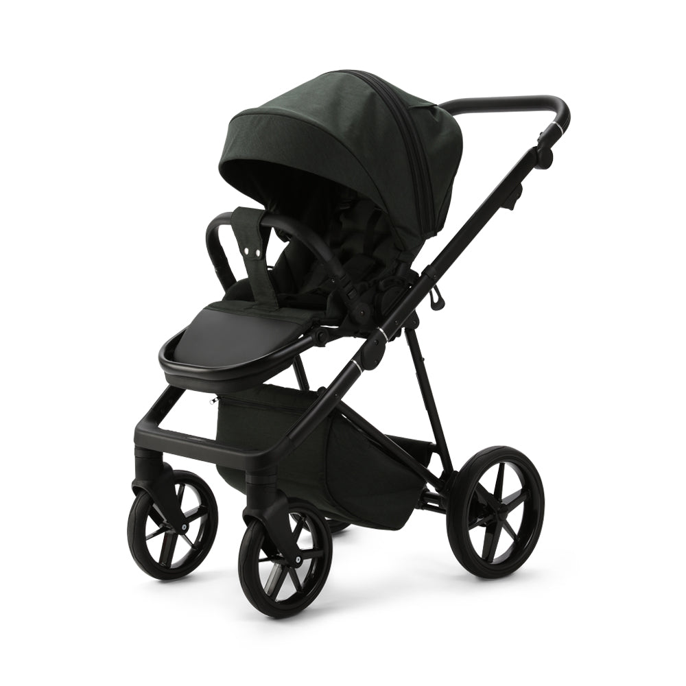 Milano Evo Green- Chassis, Carry Cot, Seat Unit &amp; Accessories