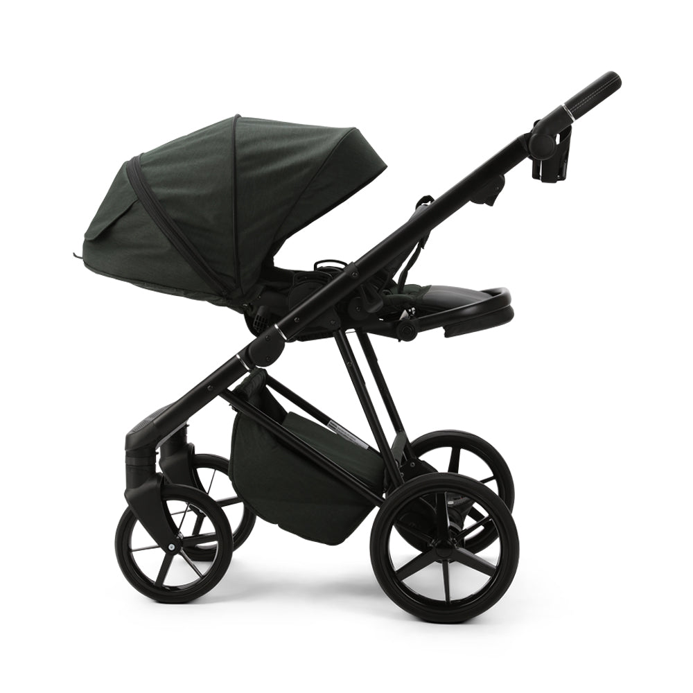 Milano Evo Green- Chassis, Carry Cot, Seat Unit &amp; Accessories