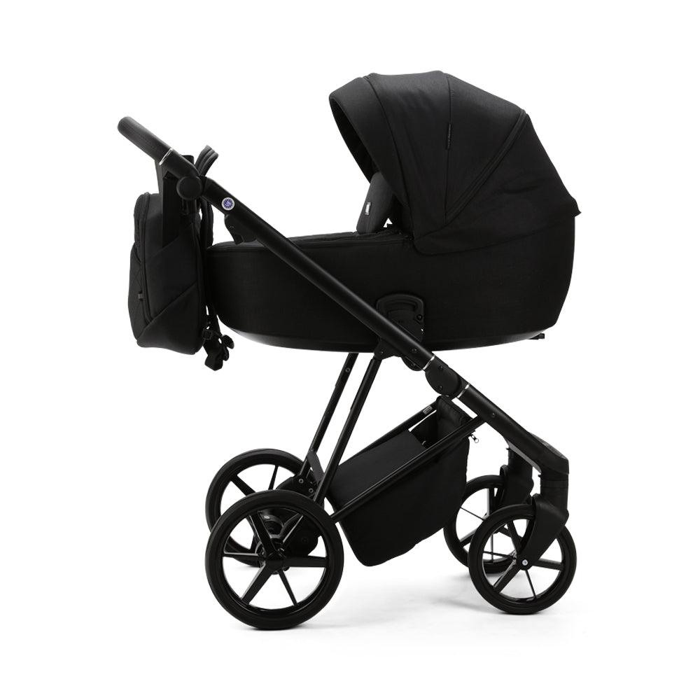 Milano Evo Black- Chassis, Carry Cot, Seat Unit &amp; Accessories