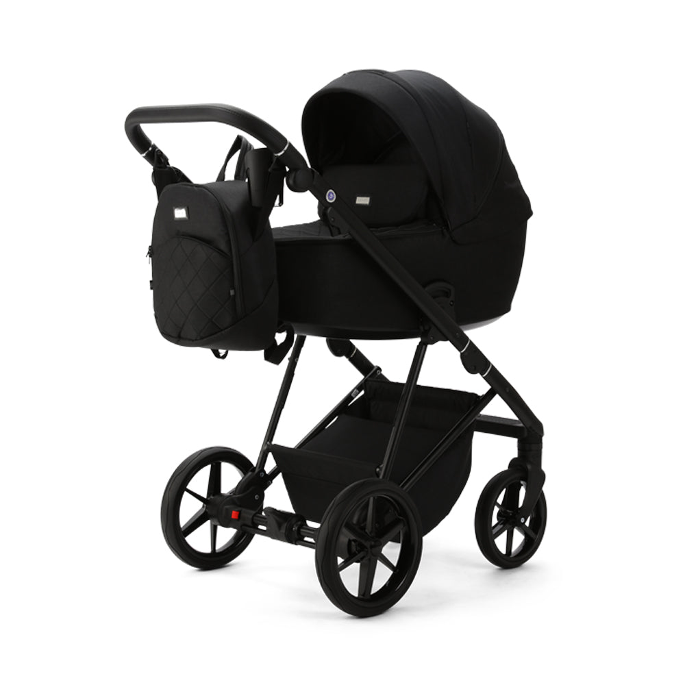 Milano Evo Black- Chassis, Carry Cot, Seat Unit &amp; Accessories