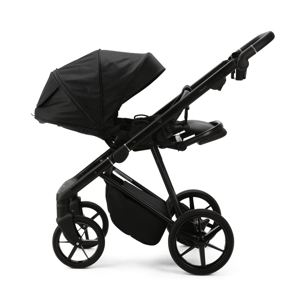 Milano Evo Black- Chassis, Carry Cot, Seat Unit &amp; Accessories