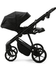 Milano Evo Black- Chassis, Carry Cot, Seat Unit & Accessories