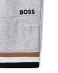Boss Baby Boys Logo Hoodie in Grey