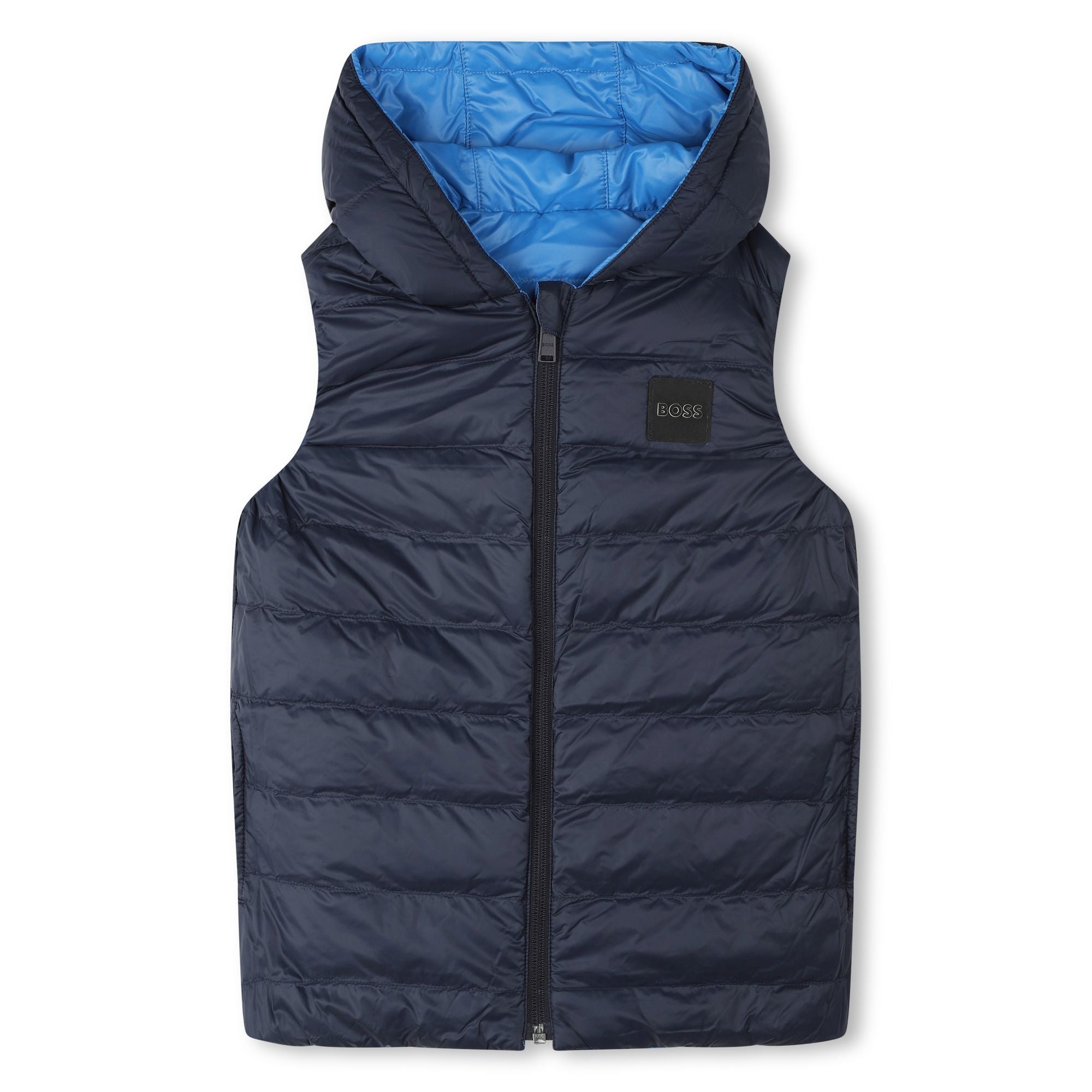 Boss Boys Reversible Gilet in Black / Blue