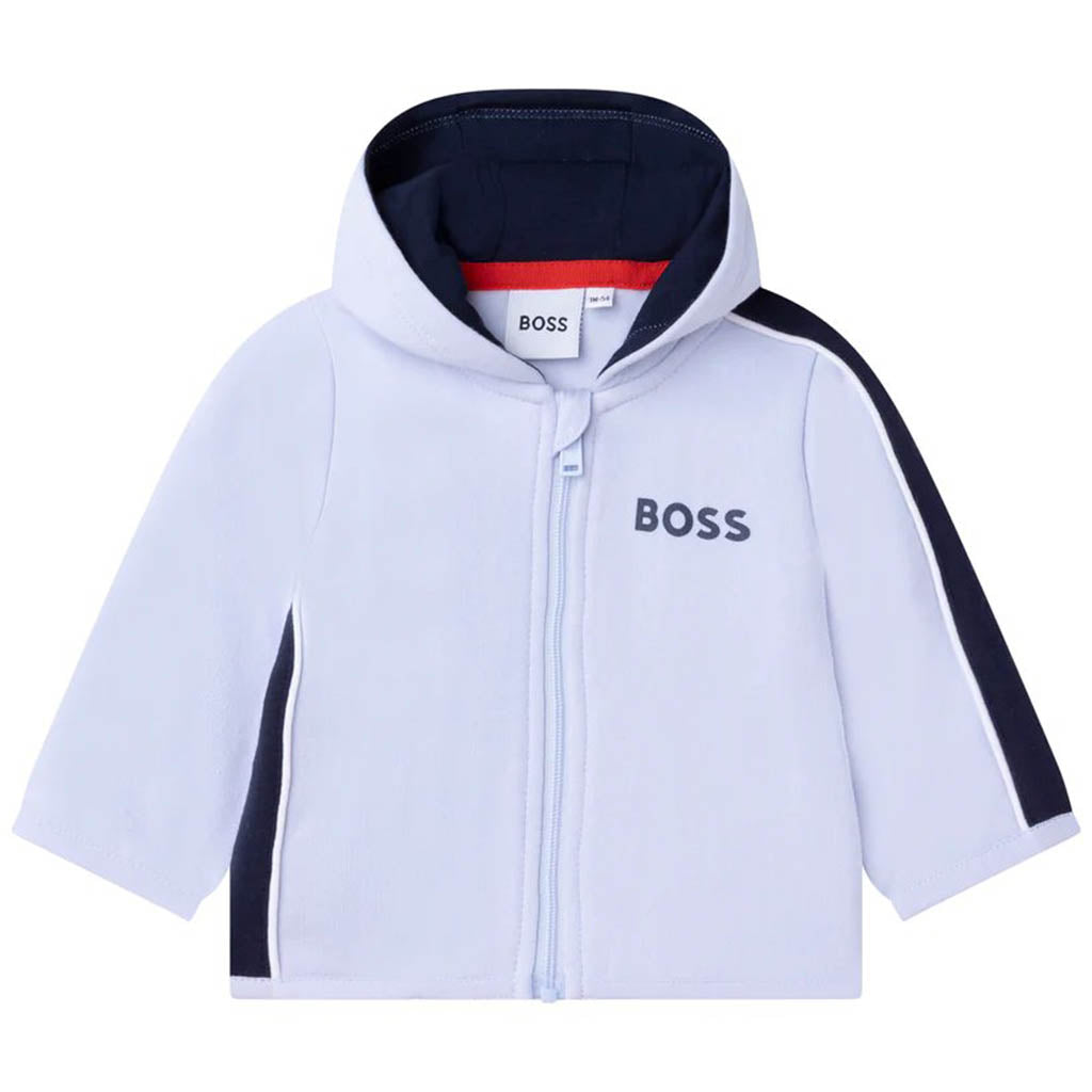 Boss Baby Boys Tracksuit &amp; T-shirt Set in Blue and White