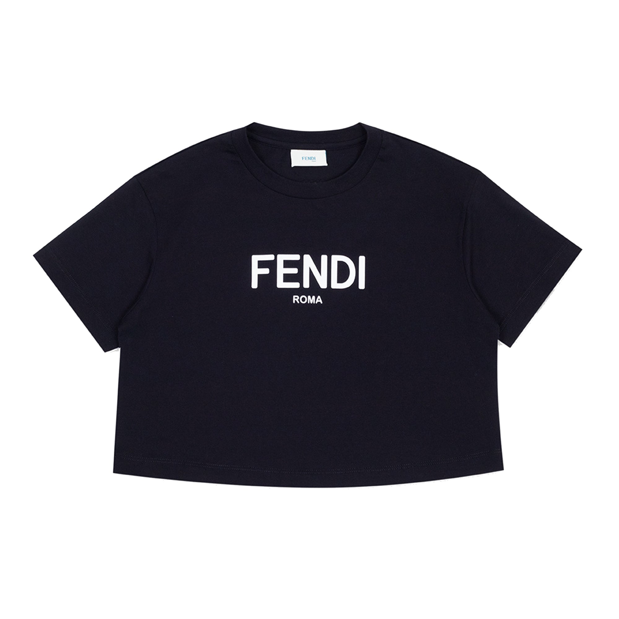Fendi Girls Logo T-Shirt Black